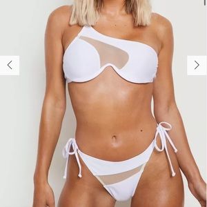 MESH INSERT TIE SIDE BIKINI BRIEF